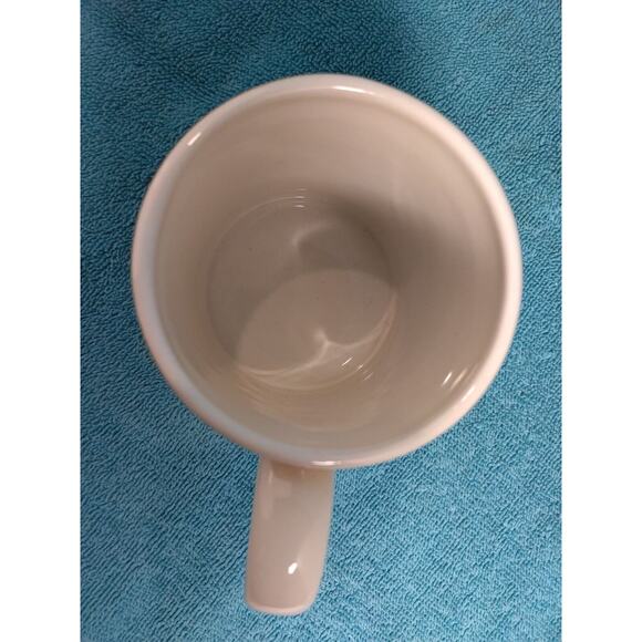 Lillian Vernon Red Cherries & Striped Fence Drinking Coffee Tea Mug Ceramic - Picture 7 of 8